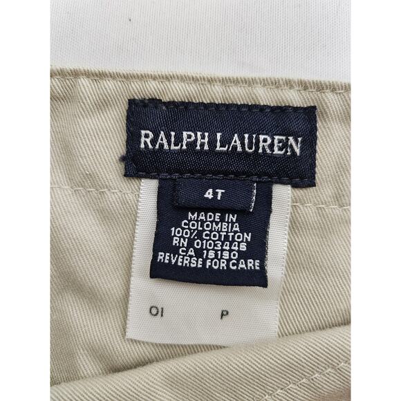 Polo Ralph Lauren VTG Girl's Khaki Dress Size 4T Side Button Front Pocket - Picture 7 of 10